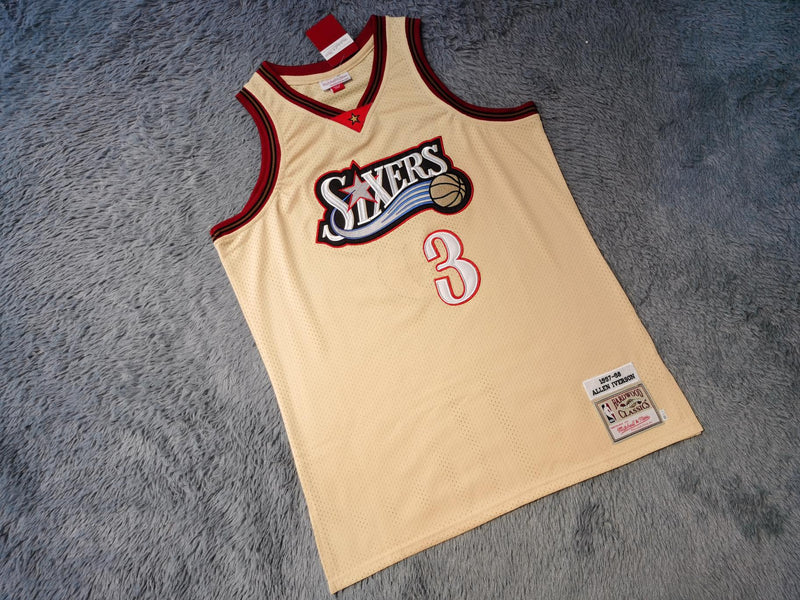 Regata NBA Retrô - Philadelphia 76ers 1997/98 Mitchell & Ness