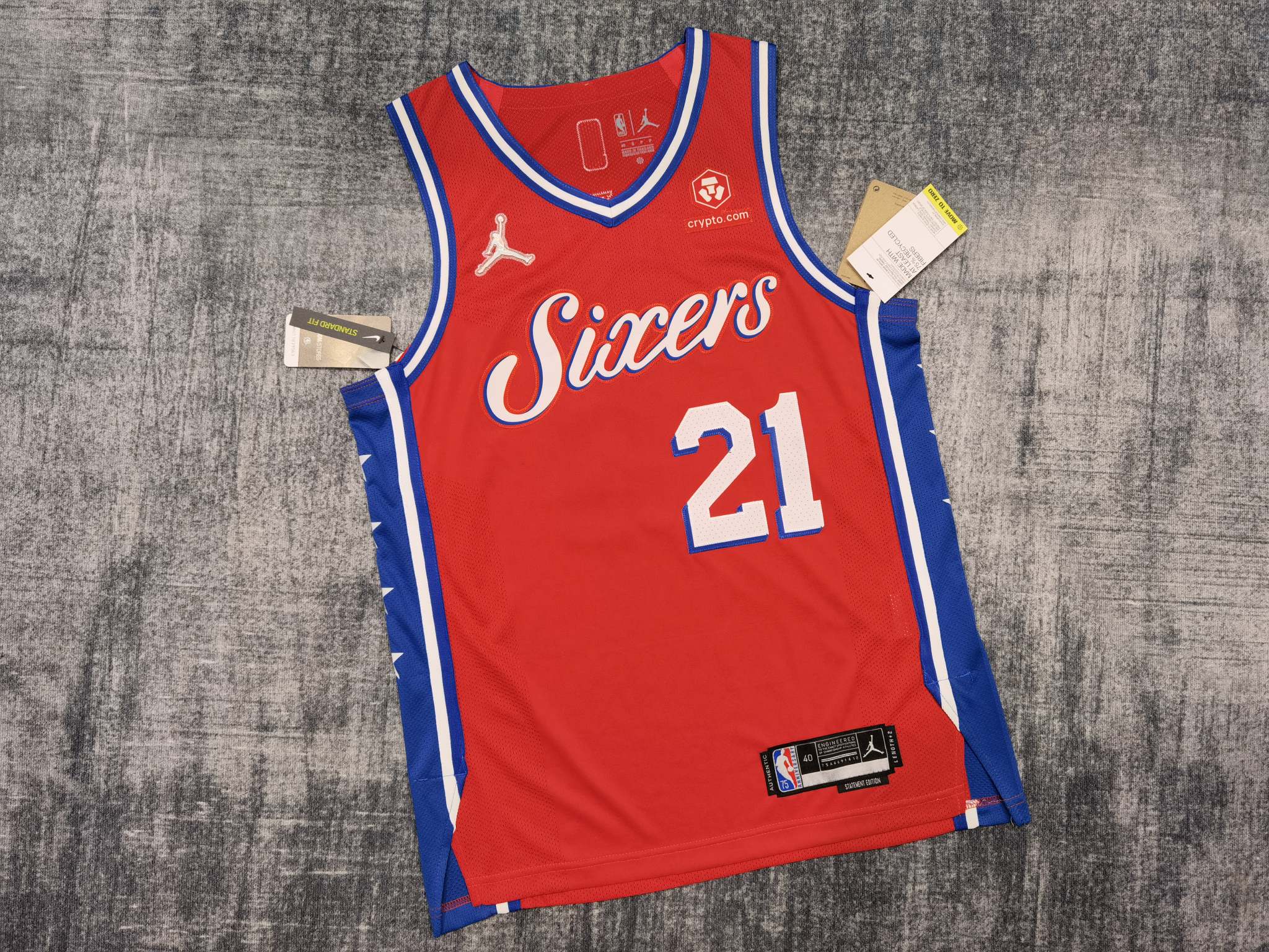 Regata NBA - Philadelphia 76ers Statement Edition 18/19 Authentic Version