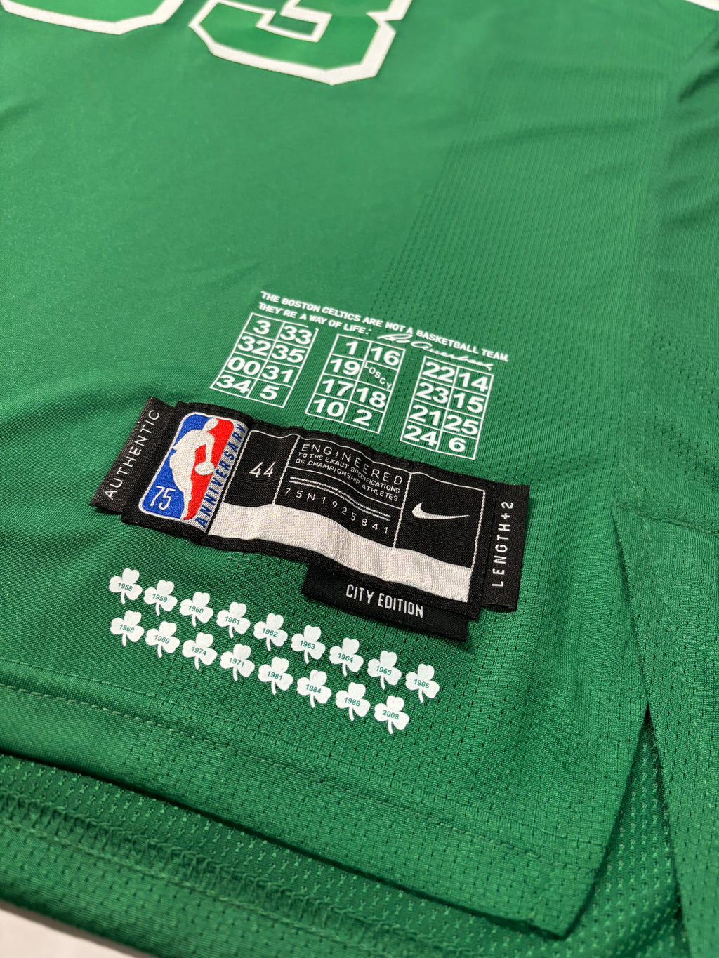 Regata NBA - Boston Celtics City Edition 21/22 Authentic Version | PRONTA ENTREGA