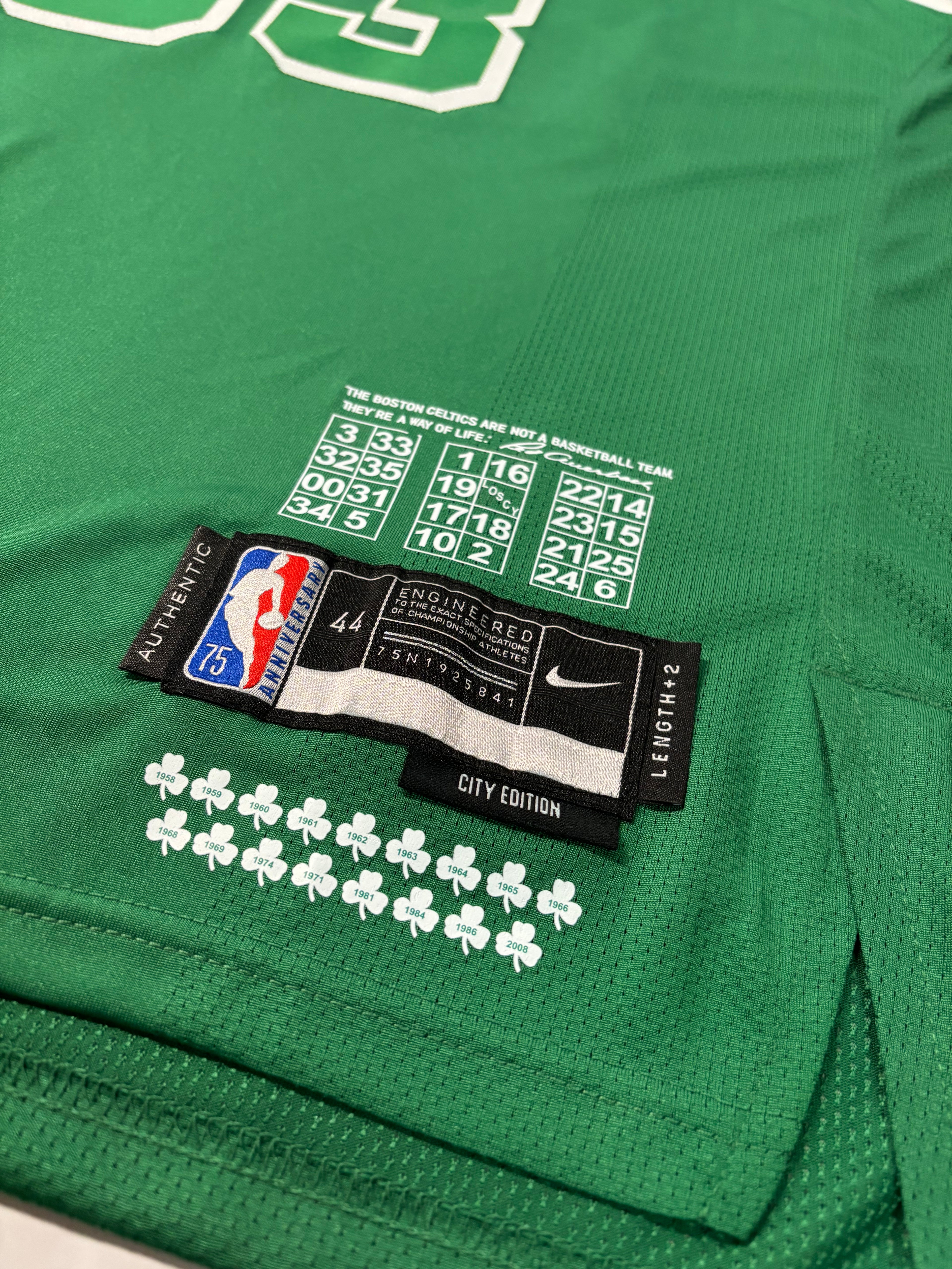 Regata NBA - Boston Celtics City Edition 21/22 Authentic Version | PRONTA ENTREGA
