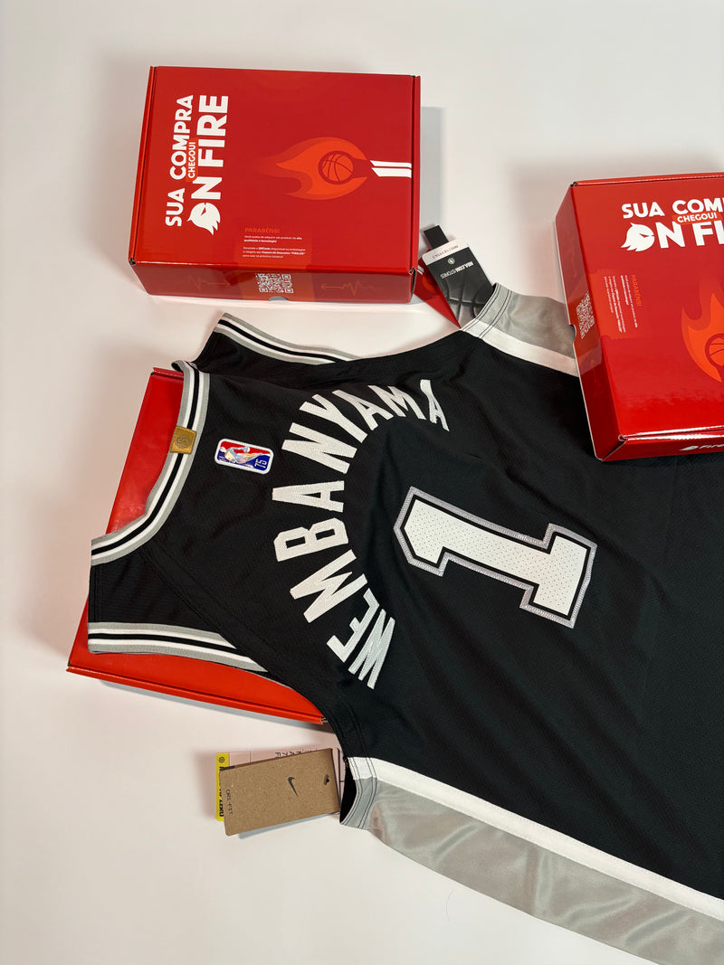 Regata NBA - San Antonio Spurs Icon Edition Authentic Version | PRONTA ENTREGA