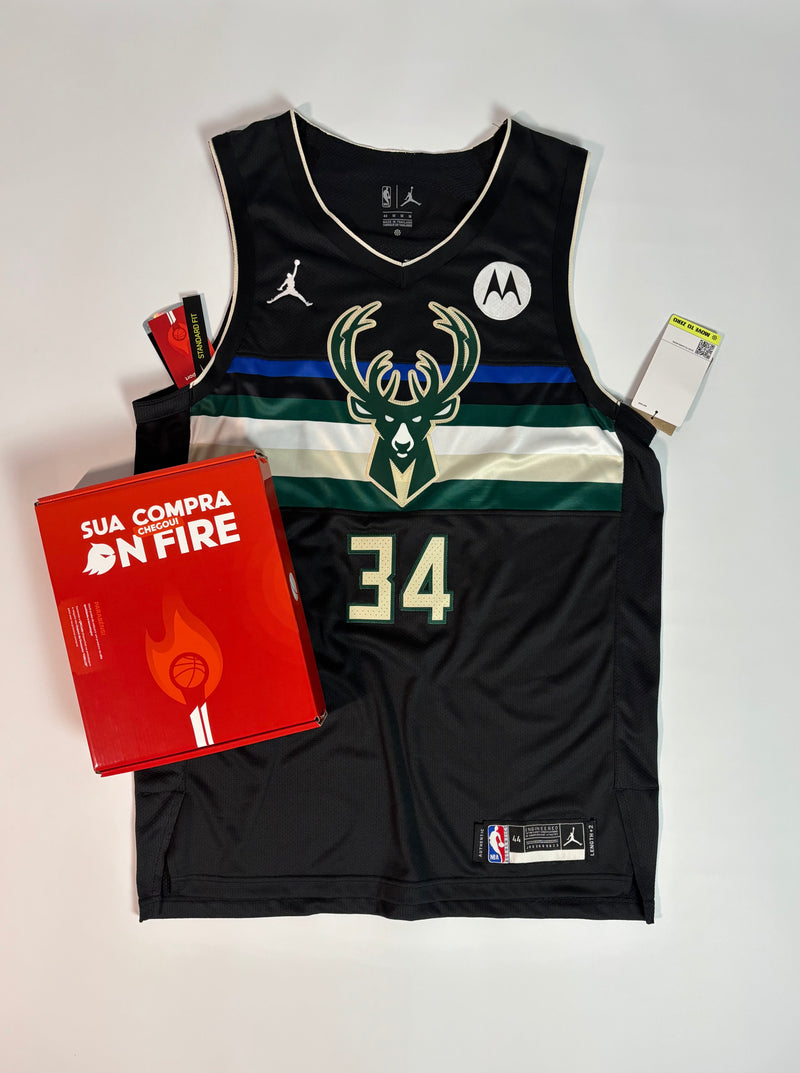 Regata NBA - Milwaukee Bucks Statement Edition 20/21 Authentic Version | PRONTA ENTREGA