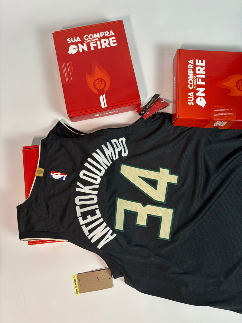 Regata NBA - Milwaukee Bucks Statement Edition 20/21 Authentic Version | PRONTA ENTREGA