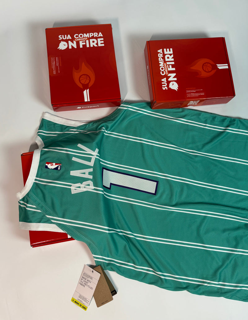 Regata NBA - Charlotte Hornets Icon Edition Authentic Version | PRONTA ENTREGA