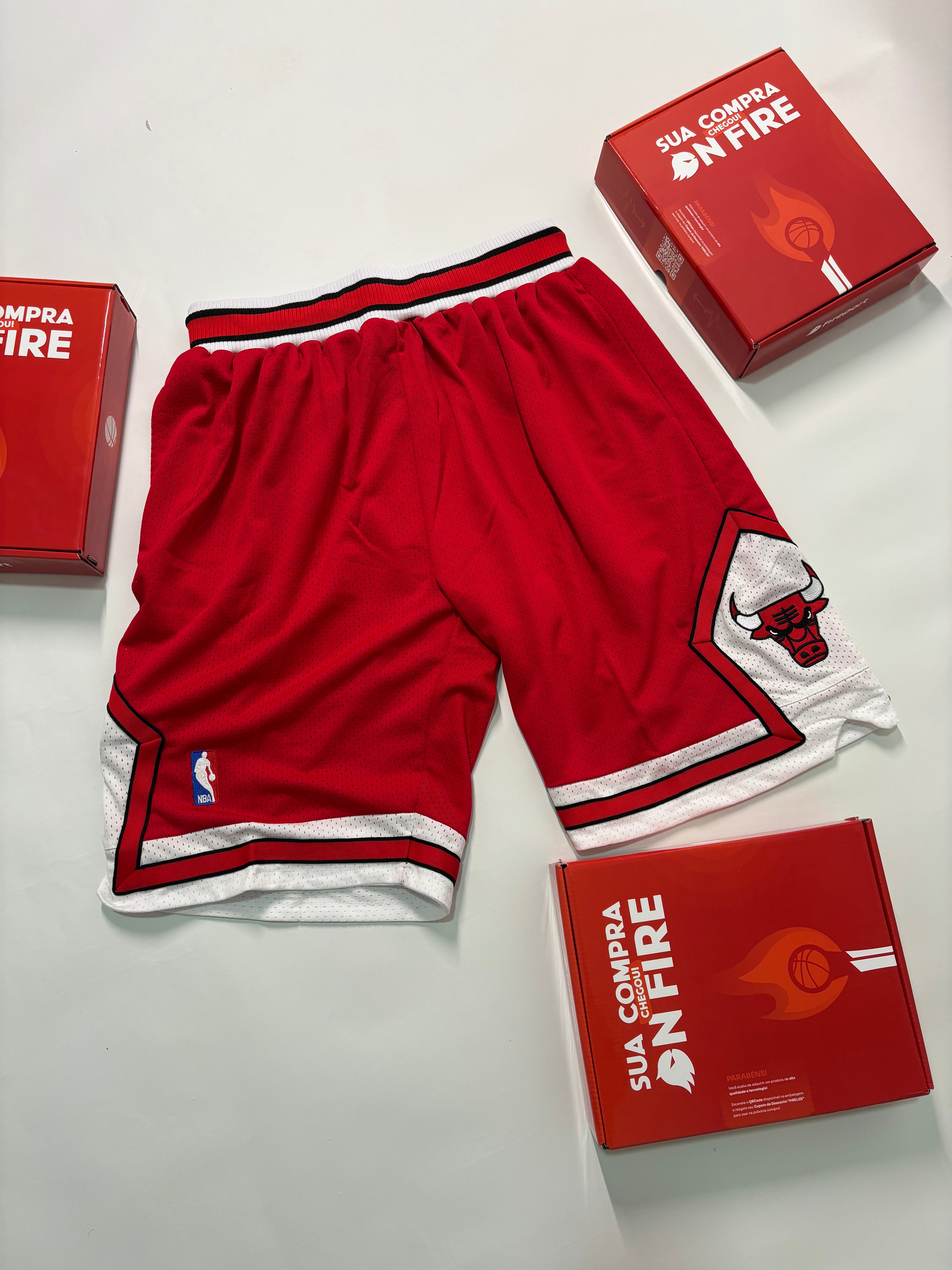 Bermuda NBA - Chicago Bulls Mitchell & Ness | PRONTA ENTREGA