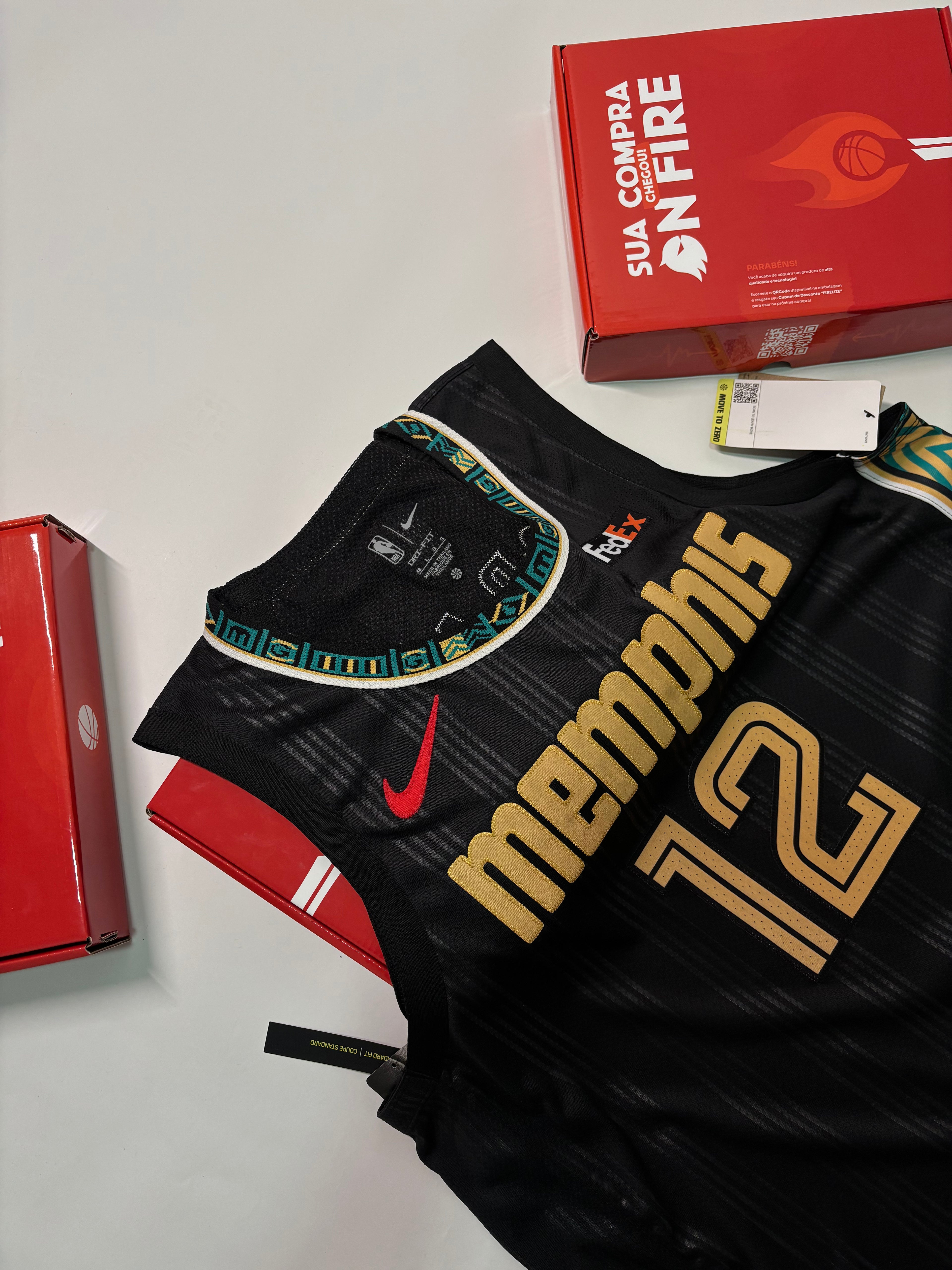 Regata NBA - Memphis Grizzlies City Edition 20/21 Authentic Version | PRONTA ENTREGA