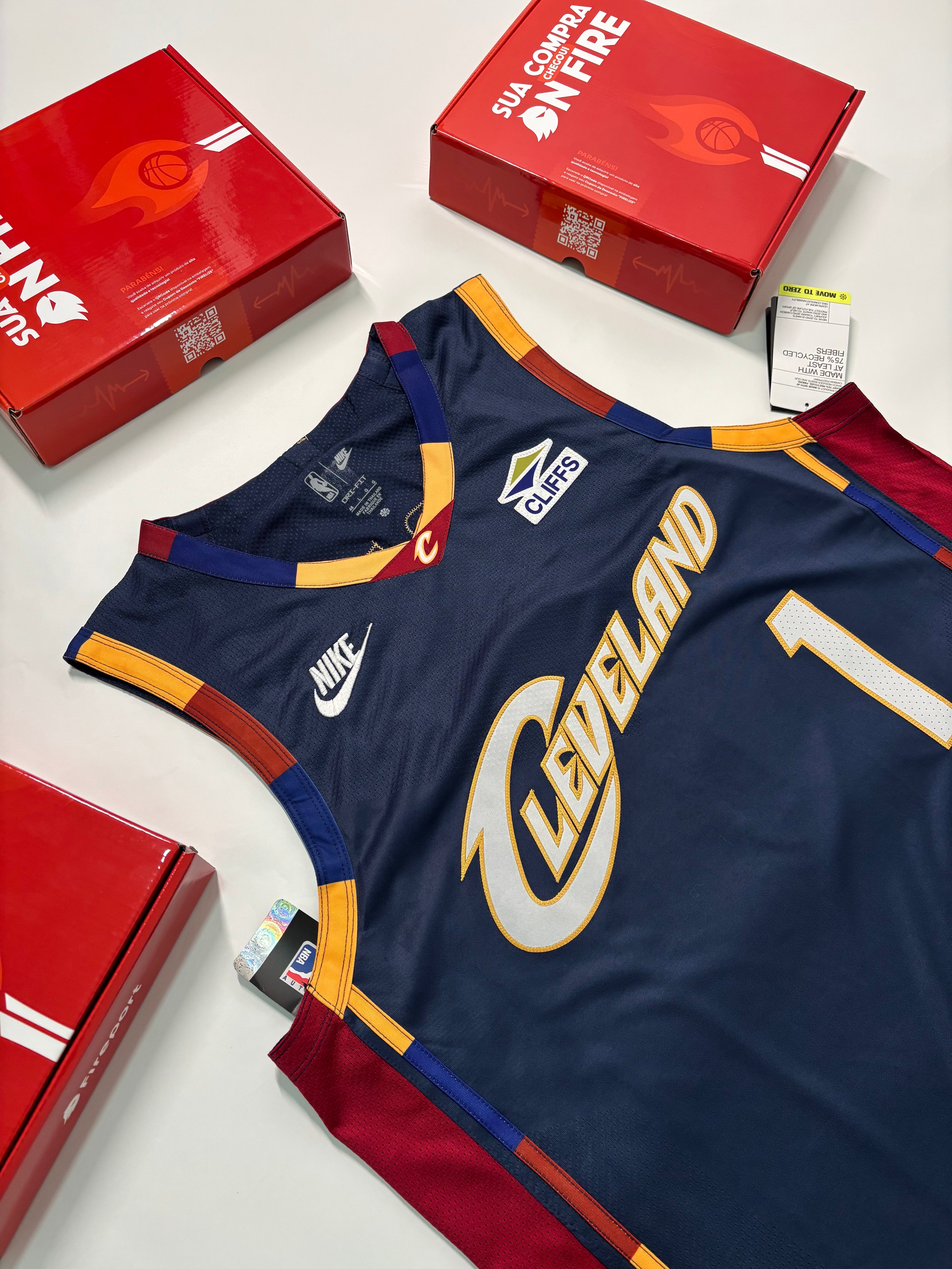 Regata NBA - Cleveland Cavaliers Classic Edition 25/26 Authentic Version | PRONTA ENTREGA