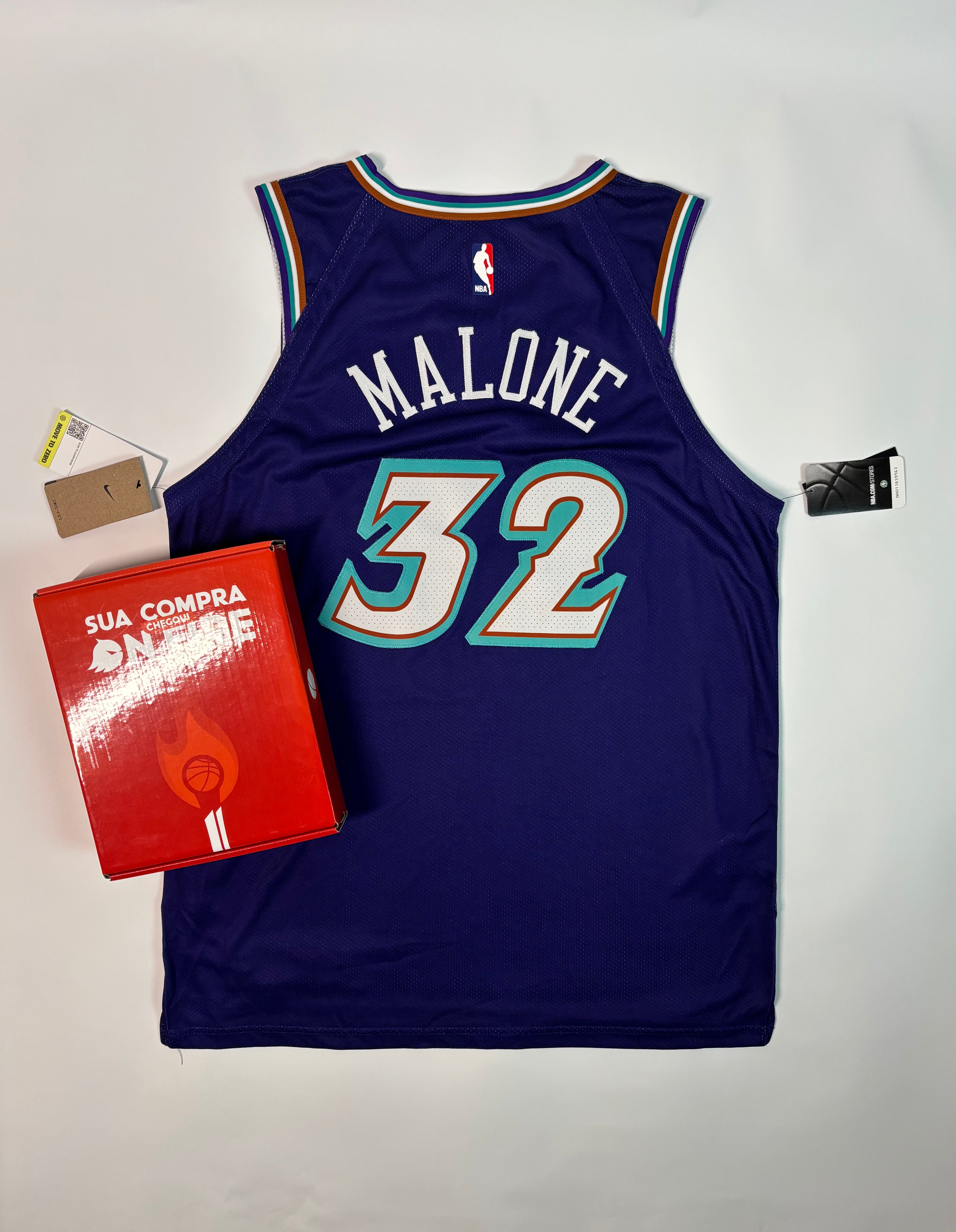 Regata NBA - Utah Jazz Classic Edition 22/23 Authentic Version | PRONTA ENTREGA #MALONE Lendas Autênticas