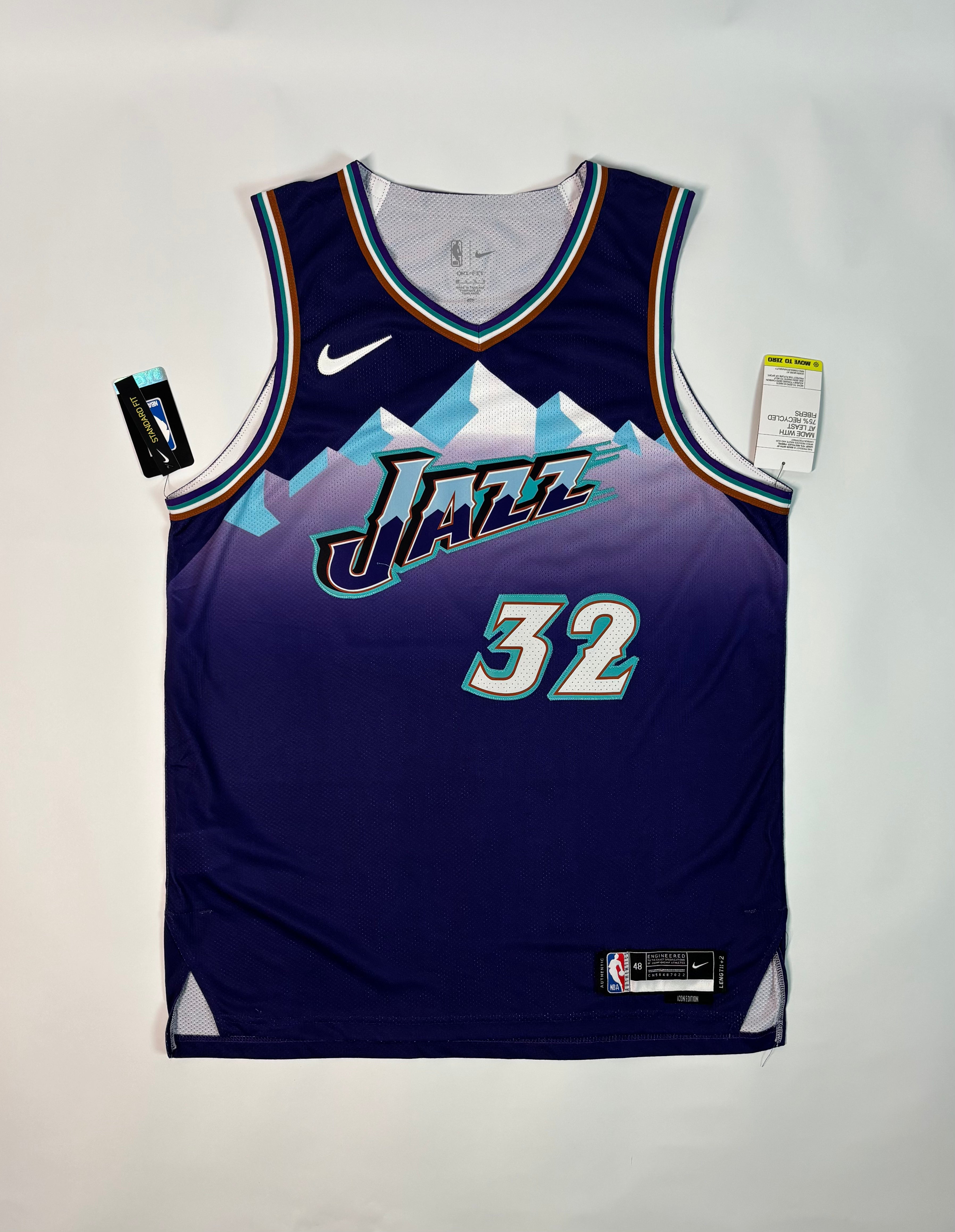 Regata NBA - Utah Jazz Classic Edition 22/23 Authentic Version | PRONTA ENTREGA #MALONE Lendas Autênticas