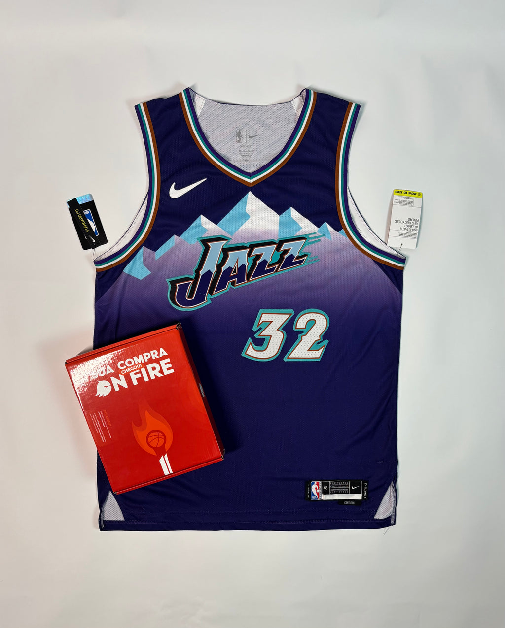 Regata NBA - Utah Jazz Classic Edition 22/23 Authentic Version | PRONTA ENTREGA #MALONE Lendas Autênticas