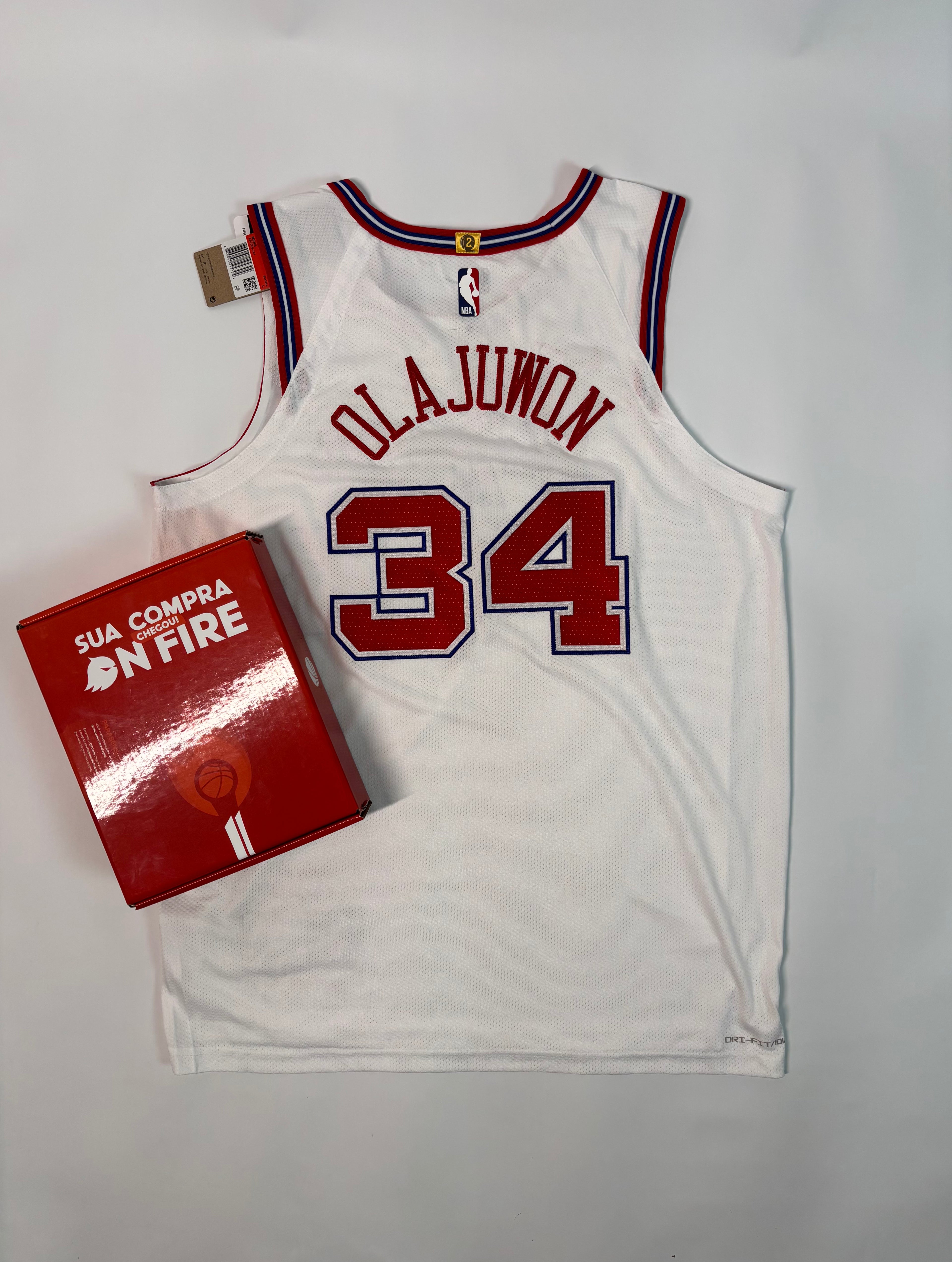 Regata NBA - Houston Rockets City Edition 23/24 Authentic Version | PRONTA ENTREGA #OLAJUWON Lendas Autênticas