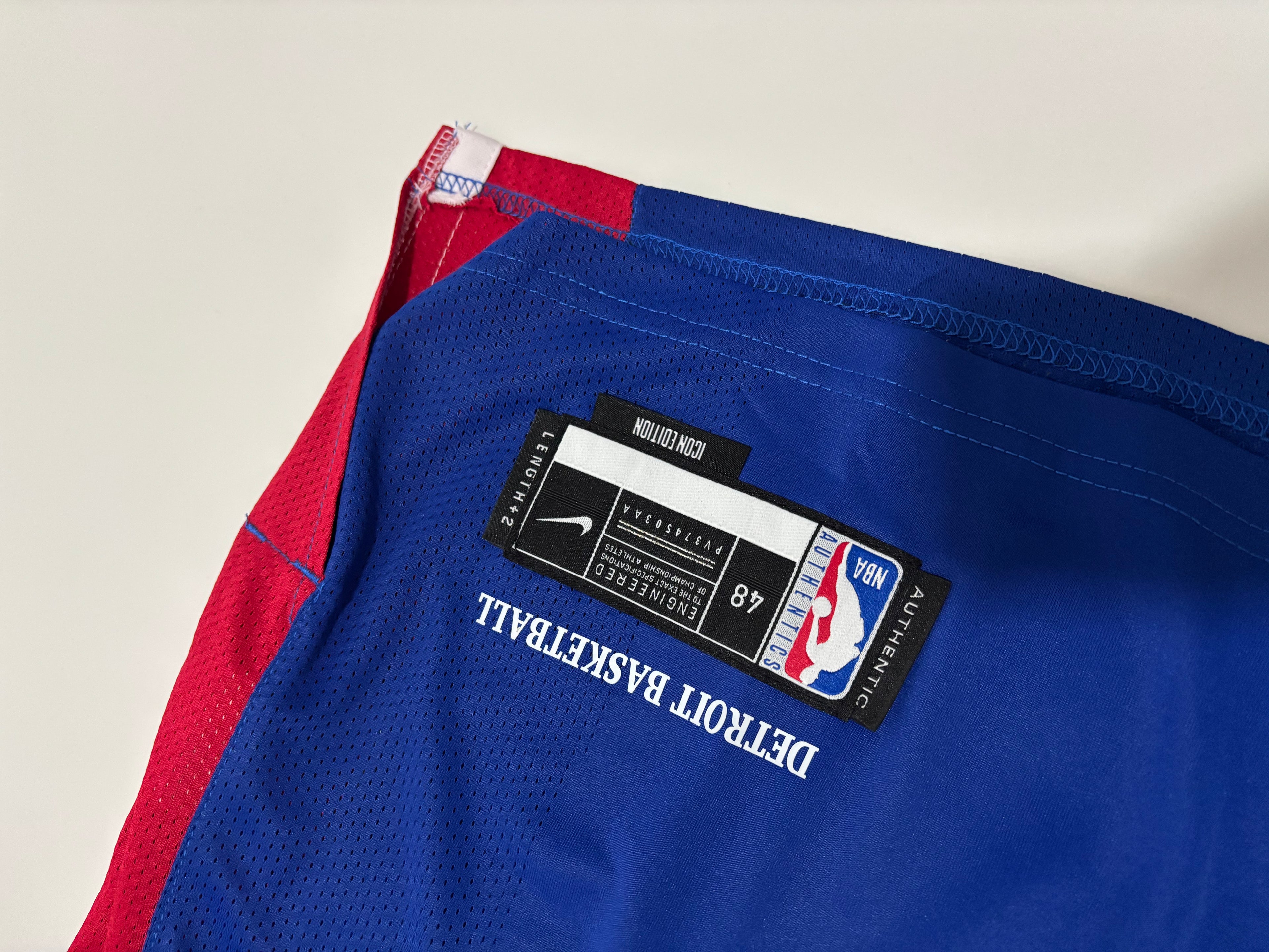 Regata NBA - Detroit Pistons Icon Edition Authentic Version | PRONTA ENTREGA