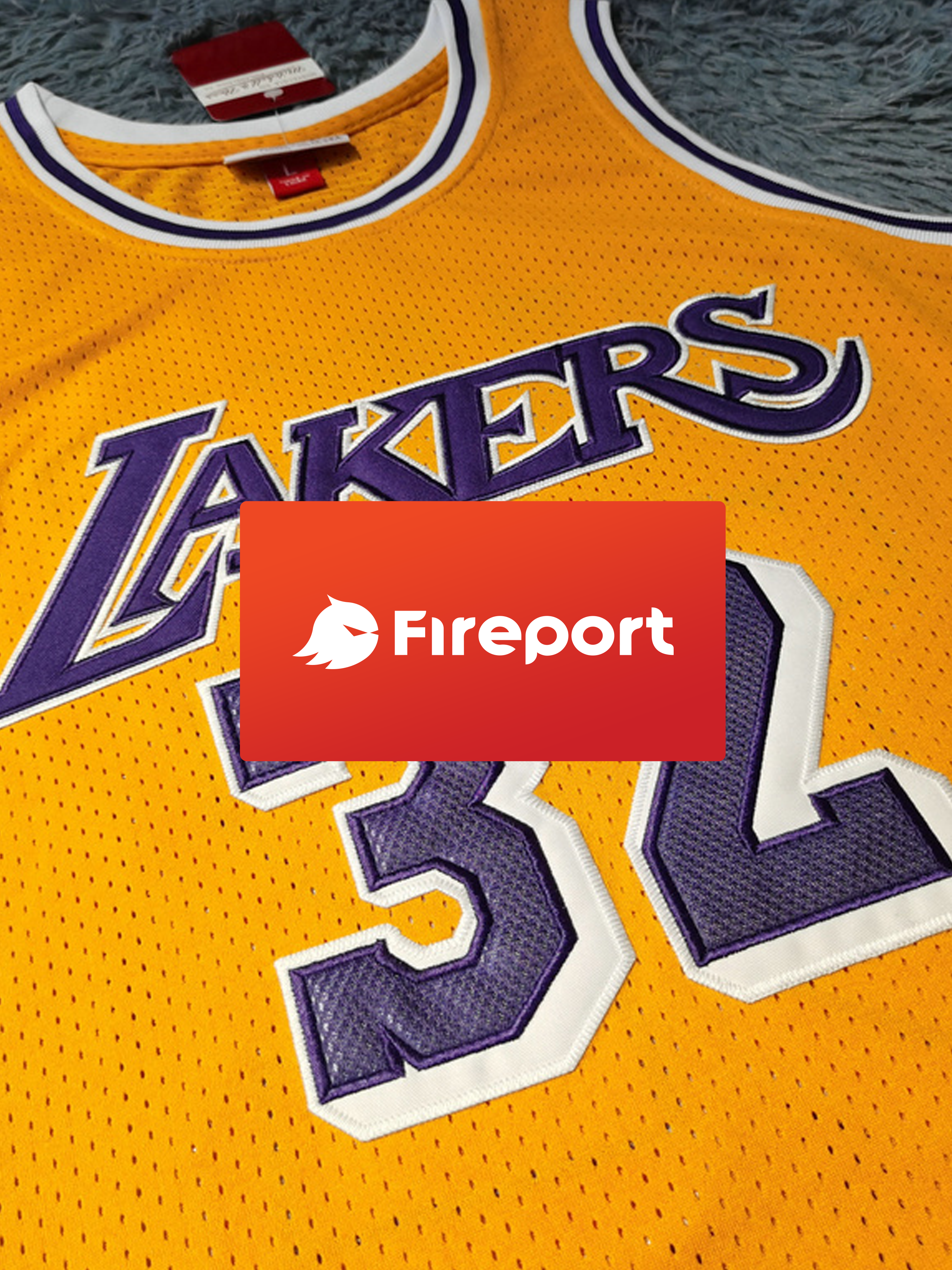 Regata NBA Retrô - Los Angeles Lakers 1984/85 Mitchell & Ness