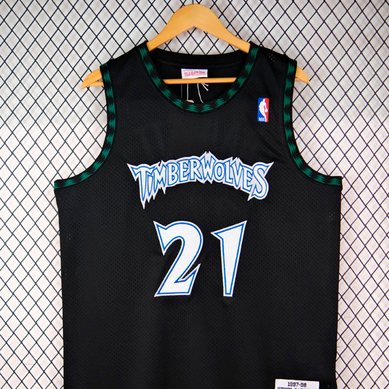 Regata NBA Retrô - Minnesota Timberwolves 1997/98 Mitchell & Ness