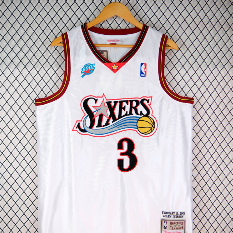Regata NBA Retrô - Philadelphia 76ers 2001/02 Mitchell & Ness