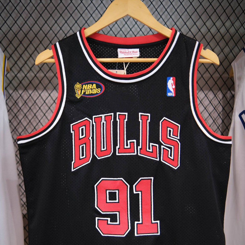 Regata NBA Retrô - Chicago Bulls 1997/98 Mitchell & Ness Patchs