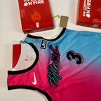 Regata NBA - Miami Heat City Edition 22/23 Authentic Version | PRONTA ENTREGA #WADE Lendas Autênticas
