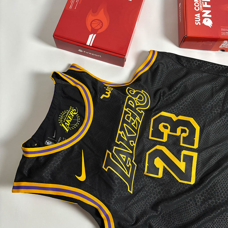Regata NBA - Los Angeles Lakers Mamba Edition Authentic Version | PRONTA ENTREGA