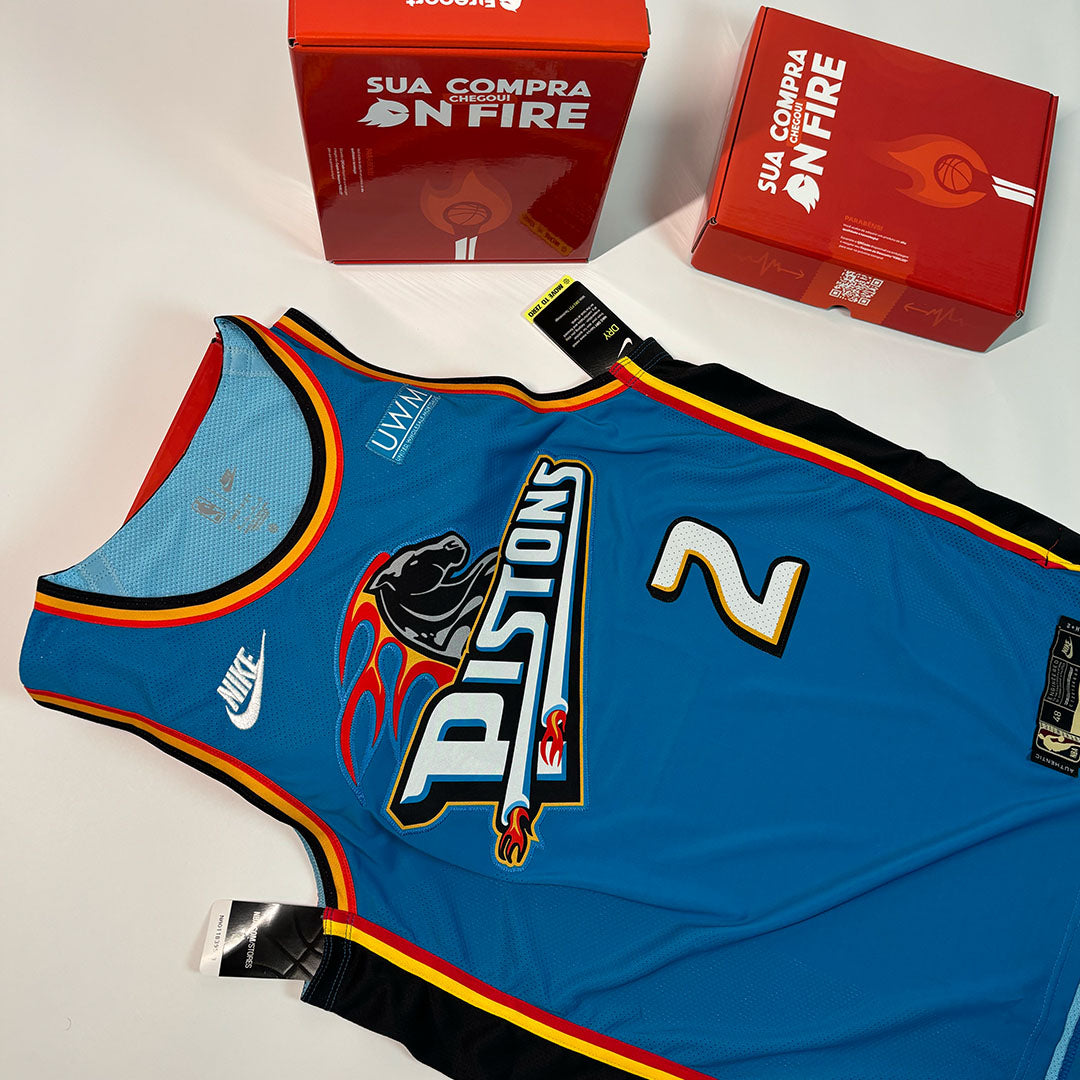 Regata NBA - Detroit Pistons Classic Edition 22/23 Authentic Version | PRONTA ENTREGA
