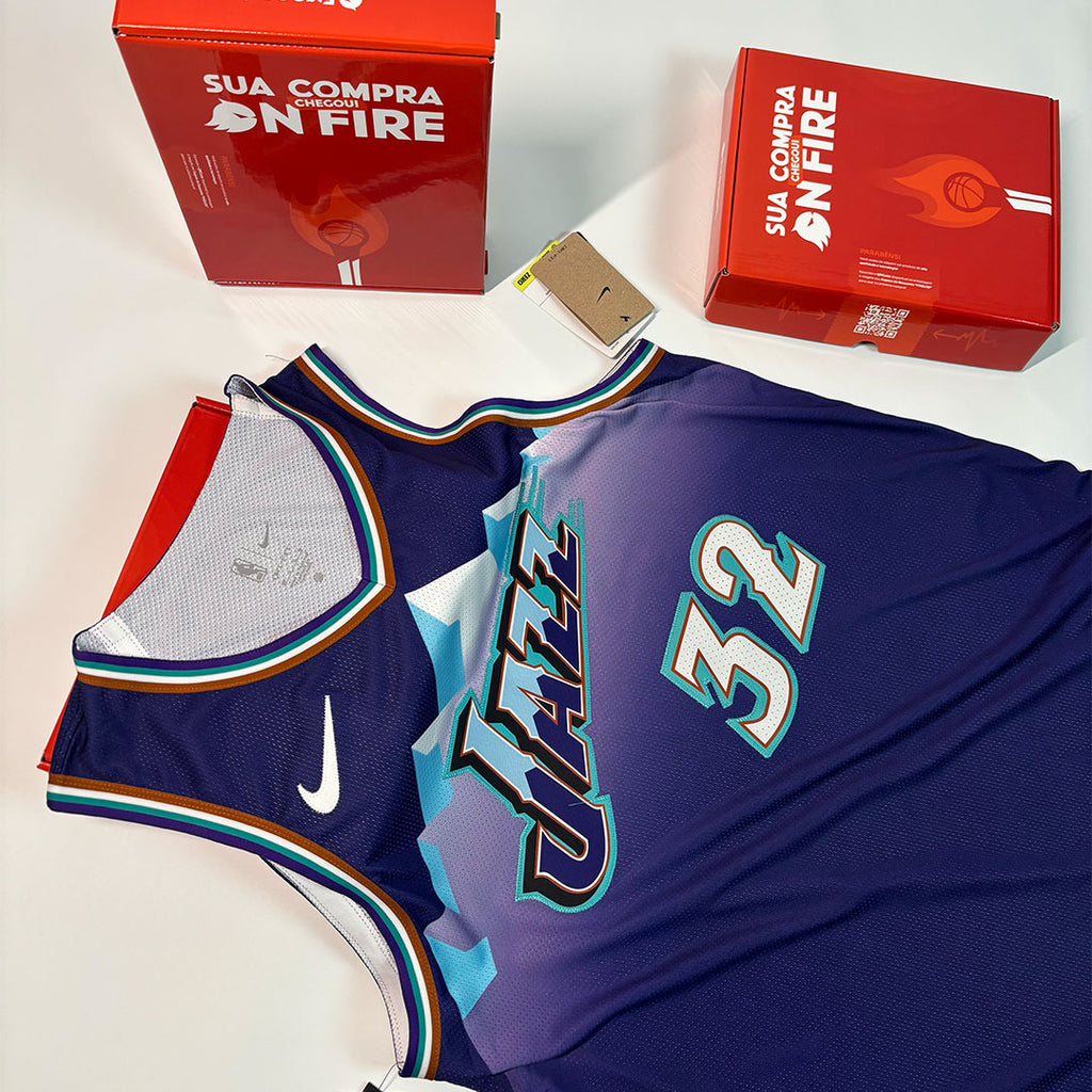Regata NBA - Utah Jazz Classic Edition 22/23 Authentic Version | PRONTA ENTREGA #MALONE Lendas Autênticas