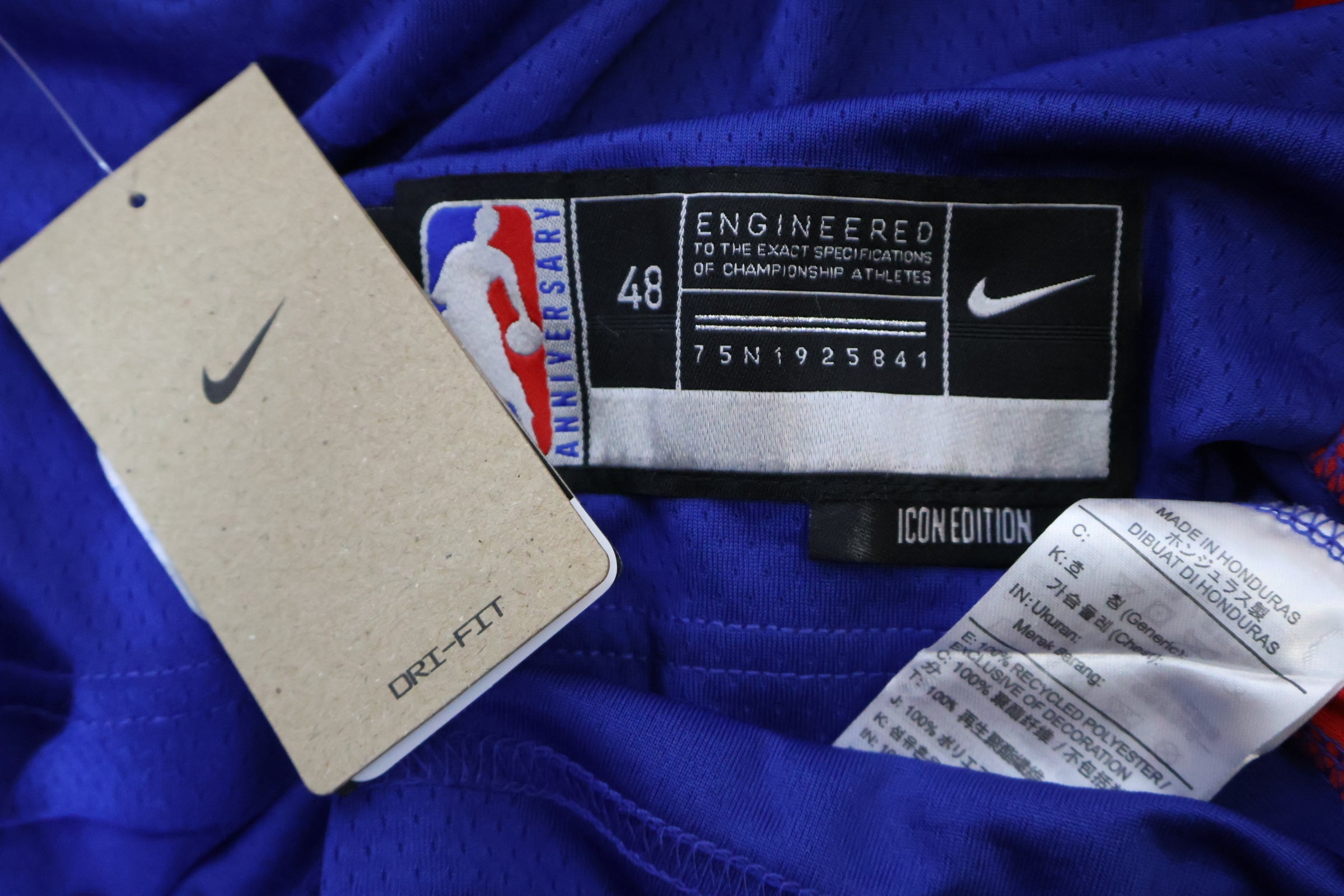 Regata NBA - Detroit Pistons Icon Edition Swingman Version