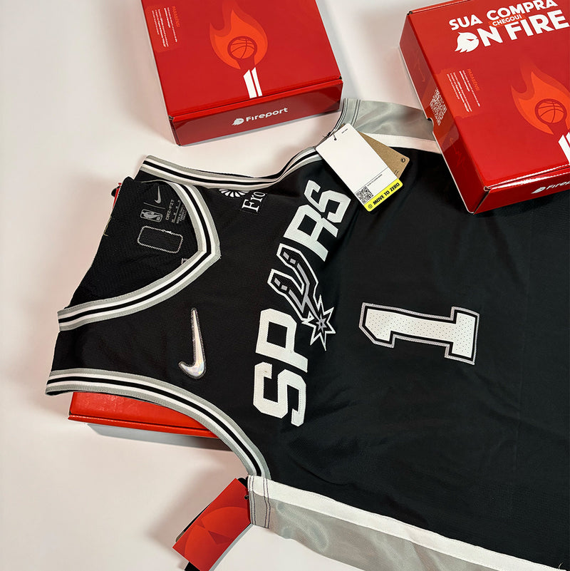 Regata NBA - San Antonio Spurs Icon Edition Authentic Version | PRONTA ENTREGA