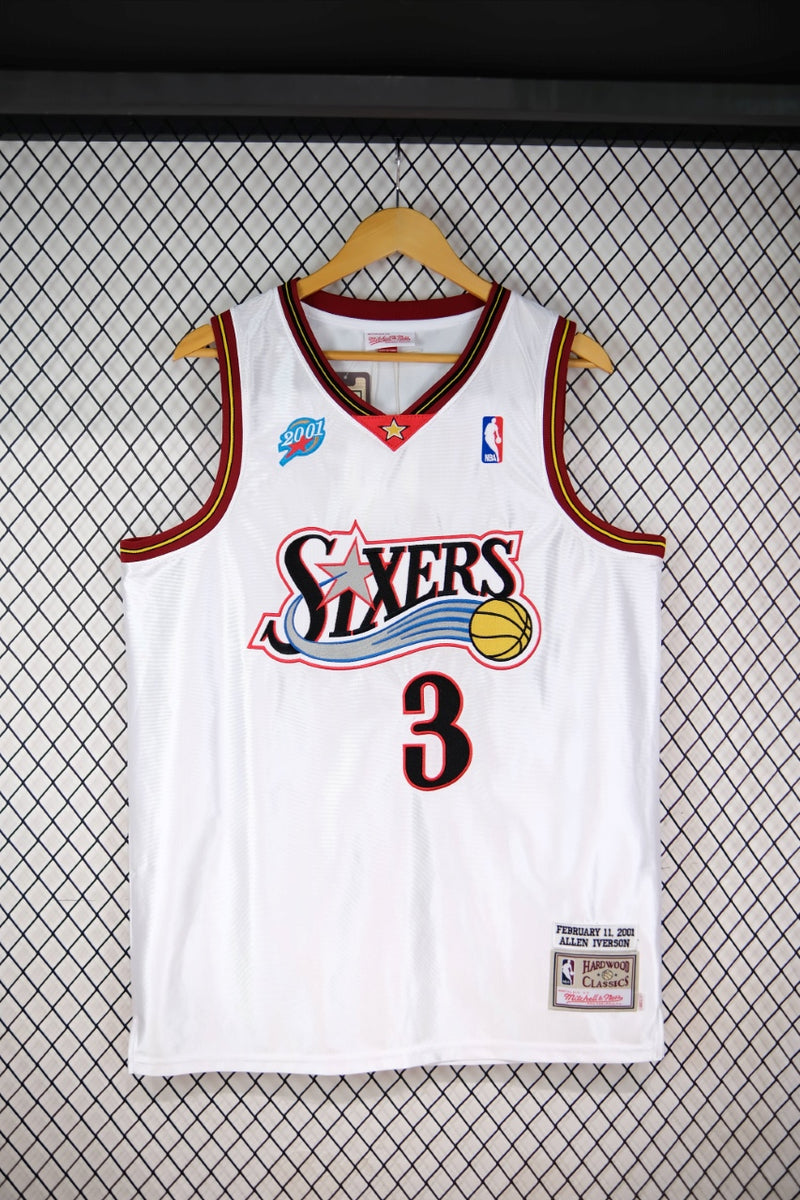 Regata NBA Retrô - Philadelphia 76ers 2001/02 Mitchell & Ness