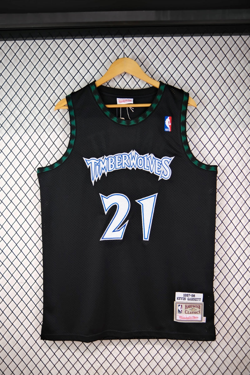 Regata NBA Retrô - Minnesota Timberwolves 1997/98 Mitchell & Ness