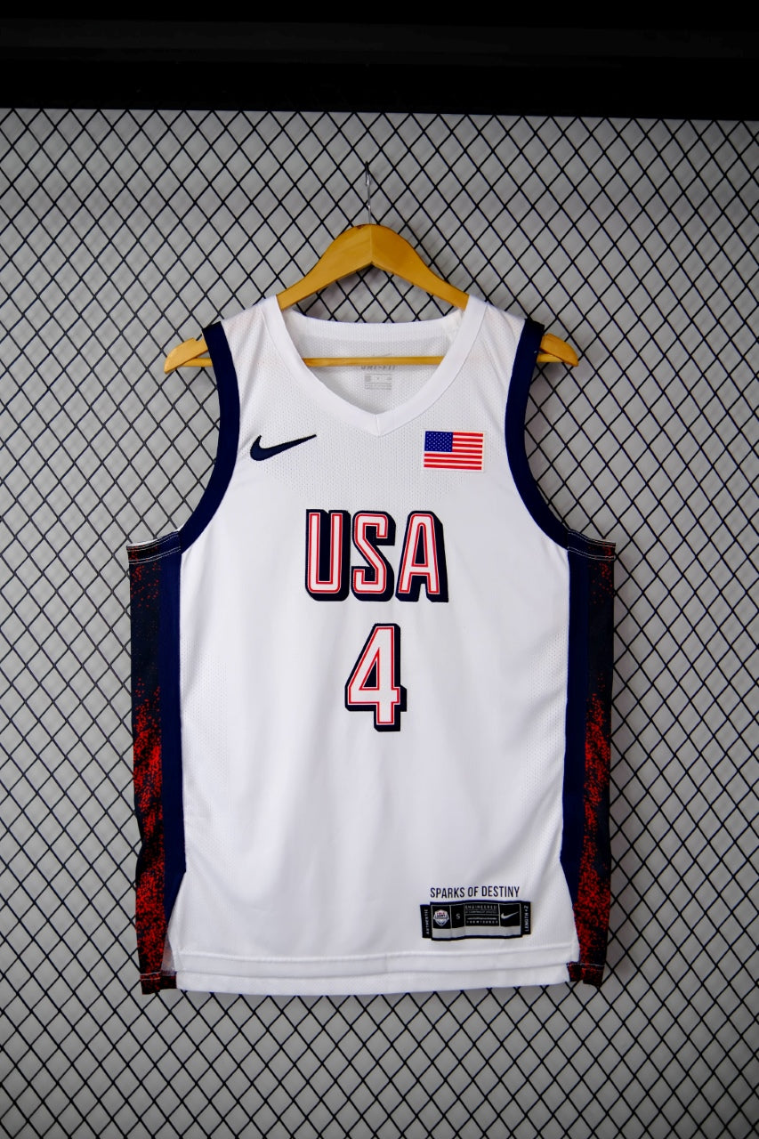 Regata NBA - Seleção Estados Unidos USA Home 2024 Authentic Version