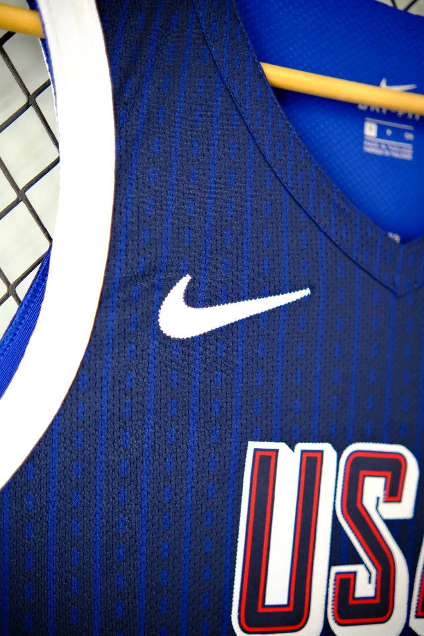 Regata NBA - Seleção Estados Unidos USA Azul 2024 Authentic Version