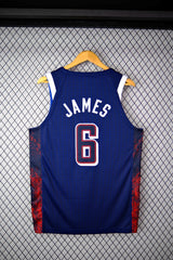 Regata NBA - Seleção Estados Unidos USA Azul 2024 Authentic Version